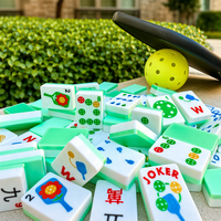 Tuiles de Mahjong flottantes en EVA, jeu de Mahjong léger et imperméable en mousse, jeu portable pour piscine, plage et extérieur