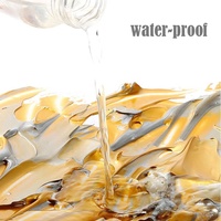 Peinture acrylique métallique dorée argentée non toxique 300 ml pour artiste