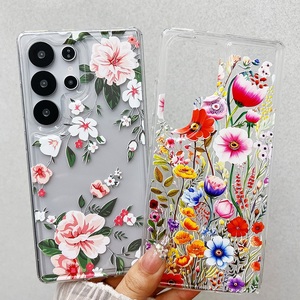 Fundas para Teléfono Móvil con Flores Transparentes de Alta Calidad para Samsung S25 S24 S23 <span class=keywords><strong>S22</strong></span> Plus <span class=keywords><strong>Ultra</strong></span>, Fundas para Chicas - Product Image 4