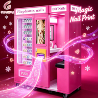 Kiosque de vente automatique d'impression d'art d'ongles à commande IA, écran tactile 21 pouces, gestion cloud, Wi-Fi haute capacité