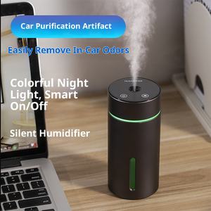 Auto Luchtbevochtiger Aromatherapie Ultrasone Batterij Werkende Huishoudelijke Huis Slaapkamer Parfum Deodorizing Luchtreiniger Plastic - Product Image 1