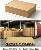 Griffoir pour chat à motif léopard, en carton ondulé à bords ondulés, lit de repos pour chat, avec noyau de remplacement épaissi et plateau de meulage des griffes