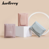 Dompet Wanita Baellerry RFID PU Kulit Model Pendek Multi-slot Tempat Koin Mini