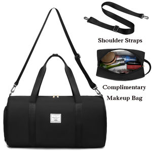 Faible QUANTITÉ MINIMALE DE COMMANDE Personnalisé Sec et Humide Séparation Femmes Hommes Gym Fitness Sport Sacs Polochon de Voyage Noir Sac Étanche avec Trousse De Toilette - Product Image 3