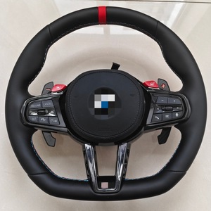 <span class=keywords><strong>Volant</strong></span> en cuir Nappa de qualité supérieure pour G20 G30 G22 G80 M-Sport, surpiqûres personnalisées, Série 3 X5 Série 6, fond plat type D - Product Image 4