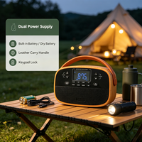 Radio numérique portable AM/FM/BT/MP3 avec réglage automatique ATS, 6 modes d'égalisation, double alimentation et affichage négatif