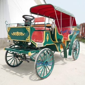 Carroza Clásica de Lujo para Turismo al Aire Libre, Europea, de Cuatro Ruedas, Eléctrica y de Caballos, con Toldo Plegable - Product Image 4