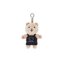 Porte-clés en peluche ours personnalisé OEM ODM, pendentif ours en peluche mignon avec logo personnalisé, en coton PP super doux pour promotion de marque
