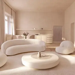 Grosir Sofa ruang tamu kustom beludru tunggal santai kreatif Modern 2024