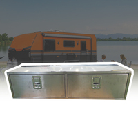 KINLIFE-Accessoires de cuisine personnalisables pour camping-car, auvent étanche en acier inoxydable et aluminium, commande manuelle