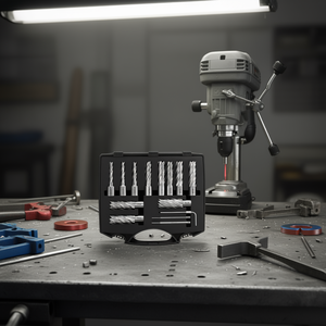 Jeu de fraises annulaires 13 pièces, tige Weldon HSS, diamètre de coupe 50,8 mm à 1 1/16 po, profondeur 2 po, pour perceuses à base magnétique - Product Image 2