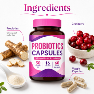 Enzymes digestives de qualité, détoxifiantes, pour femmes adultes, suppléments vaginaux à base de Streptococcus Thermophilus, probiotiques vaginaux, 60 capsules - Product Image 5
