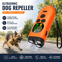 Répulsif à ultrasons pour chiens, étanche IP67, rechargeable 1200 mAh, dispositif portable d'éducation canine pour la sécurité en extérieur