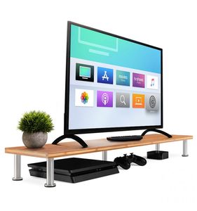 Moniteur <span class=keywords><strong>en</strong></span> bambou de haute qualité, avec pieds <span class=keywords><strong>en</strong></span> métal, <span class=keywords><strong>imprimante</strong></span> à écran LCD <span class=keywords><strong>pour</strong></span> TV, support d'<span class=keywords><strong>ordinateur</strong></span> - Product Image 2