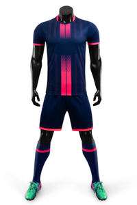Maillot de football personnalisé par sublimation, séchage rapide, manches courtes, uniforme d'équipe, kit sportif - Product Image 2