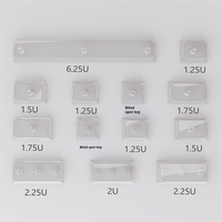 Capuchons de touches PC transparents haute qualité 2U 1.25U 2.25U Barre d'espace transparente rétroéclairée pour clavier mécanique – Remplacement personnalisé