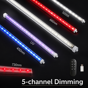 Grow Rack Light 4FT 36W T8 Full Spectrum IP65 LED Tube With Daisy <b>Chain</b> for Vertical Farm Shelves and Seedlings - Product Image 5
