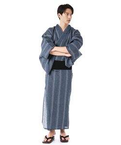 Yukata rayé, style kimono traditionnel japonais, tenue d'été en deux pièces pour femmes adultes, vêtements ethniques fabriqués en Chine, service OEM - Product Image 1