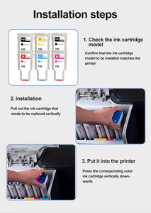 Cartuchos de Tinta de Buena Calidad para HP 745, Cartucho de Tinta Remanufacturado con Chip para Impresora HP DesignJet Z2600 Z5600 - Product Image 5