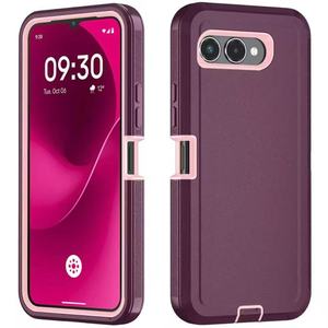 Funda Protectora Resistente para Teléfono T <span class=keywords><strong>Mobile</strong></span> Revvl 8 7 6 Pro 5G, Carcasa Trasera con Clip para Cinturón, Protector de Parachoques Trasero de TPU Suave - Product Image 3