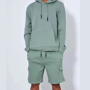 Ensemble sweat à capuche et short personnalisé avec logo, unisexe, nouvelle collection, ensemble jogging tendance short et sweat à capuche, ensemble short et sweat-shirt pour homme - Product Image 1