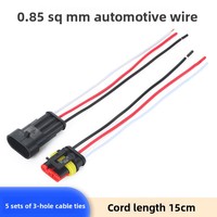 Connecteur Étanche pour Voiture, Prise AMP Mâle/Femelle, Contact en Cuivre Plastique, Terminal de Câblage Automobile