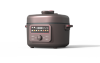 Cuisinière à pression électrique multifonctionnelle, capacité de 4 L, commande numérique pour usage domestique et hôtelier