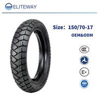 Pneus de moto universels antidérapants et résistants à l'usure Sport Performance 150/70-17 pour la conduite quotidienne en ville