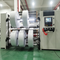 Machine à découper en rouleaux, largeur de coupe de 30 à 1300 mm, pour emballages flexibles et matériaux de laminage
