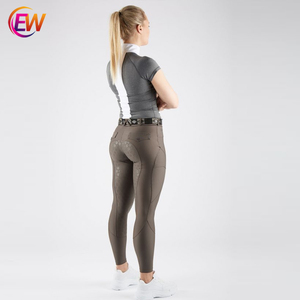 Leggings d'équitation extensibles, 2022 EW, pantalons en Silicone, culotte d'équitation, siège complet - Product Image 5