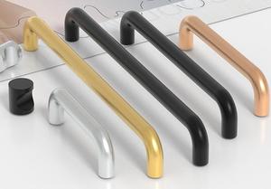 太空铝合金现代简约耐用环保厨房卧室柜子衣柜抽屉拉手批发 - Product Image 2