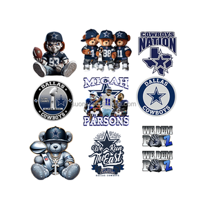 Diseño de fútbol de <span class=keywords><strong>rugby</strong></span> de alta calidad, pegatina de impresión de transferencia de calor, etiqueta personalizada, transferencias Dtf, planchado para <span class=keywords><strong>camisetas</strong></span> - Product Image 2
