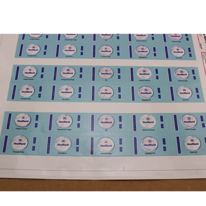 Pegatina personalizada de vinilo blanco, rollo de aceite comestible impreso a presión, pegatinas de agua - Product Image 2