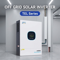 Onduleur hybride haute fréquence 120V 5KW 5000W 48V Norme US 100A Soutien de connexion BMS pour système domestique hors réseau compatible avec moteur-générateur