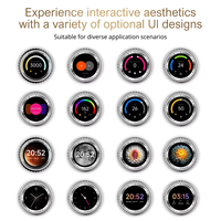 Interrupteur intelligent à écran tactile de luxe LTECH avec variateur de luminosité progressif et contrôle par application pour usage hôtelier, assistant de maison intelligente