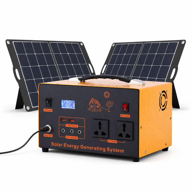 Versatile Home System 500 Watts 720wh Portable Electricity Power Station with Handle for Professional Photography and Studio Use