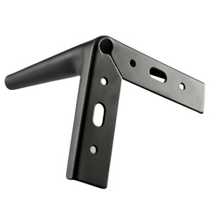 Pistola nero spazzolato gambe mobili triangolare in metallo gamba di ricambio in ferro per soggiorno divani divano <span class=keywords><strong>piedi</strong></span> tavolino - Product Image 2