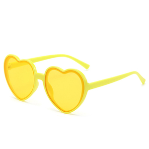 Gafas de sol cuadradas azules para mujer, bonitas gafas de moda UV400 en forma de corazón, gafas de sol personalizadas con corazones de amor para mujer - Product Image 3