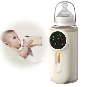 Calentador de biberones eléctrico multifuncional, calentador de biberones portátil para viajes, calentador de biberones de leche, utilízalo mientras se carga - Product Image 1