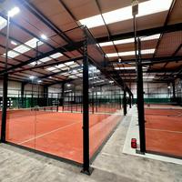 Terrain de padel panoramique QJIN à cadre renforcé, best-seller, avec structure en acier galvanisé à chaud – Constructeur de terrains de padel