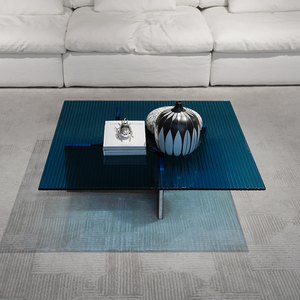 <span class=keywords><strong>Table</strong></span> basse <span class=keywords><strong>en</strong></span> <span class=keywords><strong>verre</strong></span> trempé italien, style luxe léger, design créatif <span class=keywords><strong>et</strong></span> original, <span class=keywords><strong>table</strong></span> basse carrée pour salon - Product Image 3