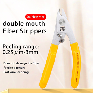 FONGKO Kìm Tuốt Dây Cáp Quang Kìm Tuốt Dây Cáp Dụng Cụ Tháo Áo Khoác Sợi FTTH Dụng Cụ Tuốt Dây Cáp Điện Hai Lỗ - Product Image 2