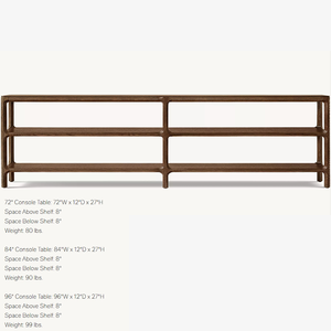 Meubles de salon personnalisés Nouveautés Console de table en bois rustique pour entrée avec étagère derrière le <span class=keywords><strong>canapé</strong></span> - Product Image 3