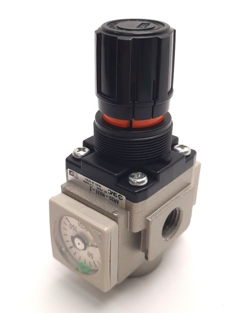 AR20-N02E-Z Regulator With 150 PSI Gauge, 7-125 PSI Set Pressure, 1/4" NPT