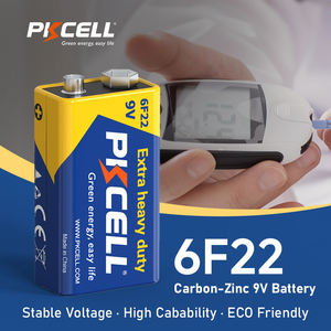 Заводская цена, большая емкость 9 В, углеродистая цинковая Тяжелая Первичная сухая батарея <span class=keywords><strong>6f22</strong></span> для электроинструментов, блистерная упаковка - Product Image 4