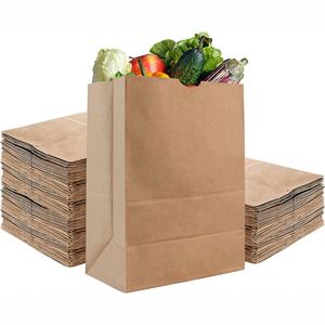 Kraft Paper Grocery <b>Bags</b> Bulk <b>Large</b> Eco-friendly Paper <b>Bags</b> for Grocery Shopping Lunch Holiday <b>Gift</b> Convenient Paper <b>Bags</b> - Product Image 1