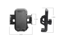 Support de téléphone universel 2-en-1 flexible pour pare-brise et tableau de bord de voiture, support rotatif à 360 degrés pour grille d'aération, pour téléphone portable sur bureau