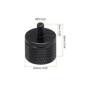 YEAH métal <span class=keywords><strong>M4</strong></span> femelle à 1/4 ''adaptateur de vis à filetage mâle pour support de microphone pour trépied de montage de caméra - Product Image 2