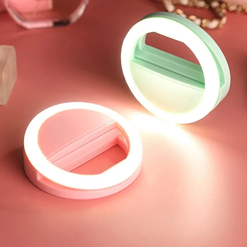 Anillo de luz Led para selfies, accesorio de luz con Clip para teléfono móvil IPhone