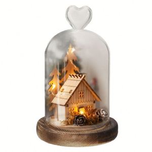 Campana de Cristal Hecha a Mano con Base, Decoración para el Hogar, Venta al por Mayor para Bodas y Uso en Paredes - Product Image 3